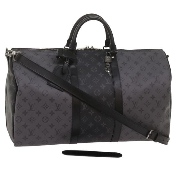 LOUIS VUITTON Eclipse Reverse Keepall Bandouliere 50 Bag M45392 - Picture 1 of 16